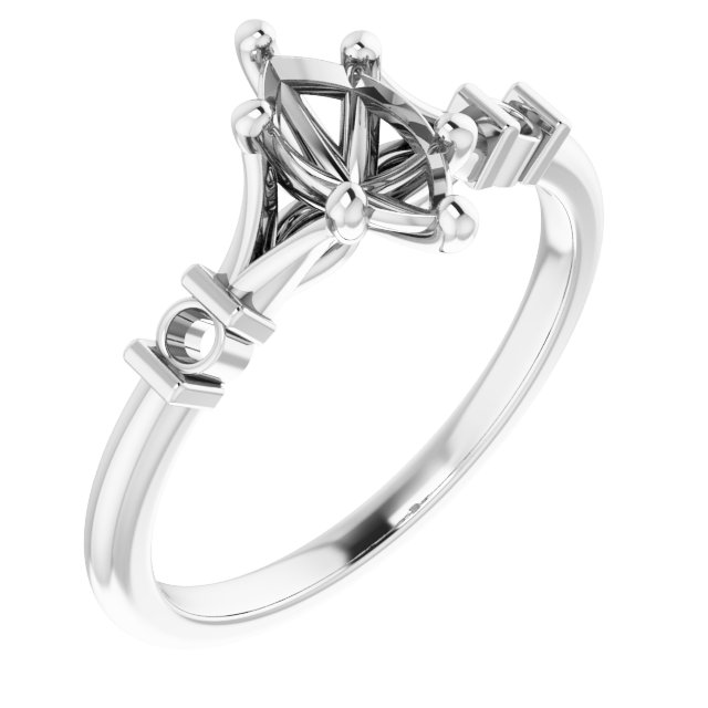 Accented Engagement Ring