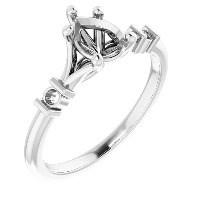 Accented Engagement Ring