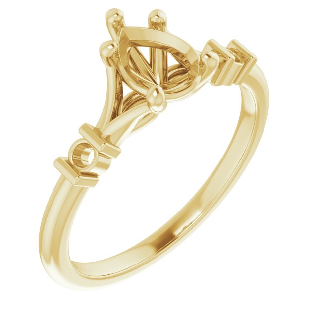 Accented Engagement Ring