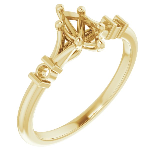 Accented Engagement Ring