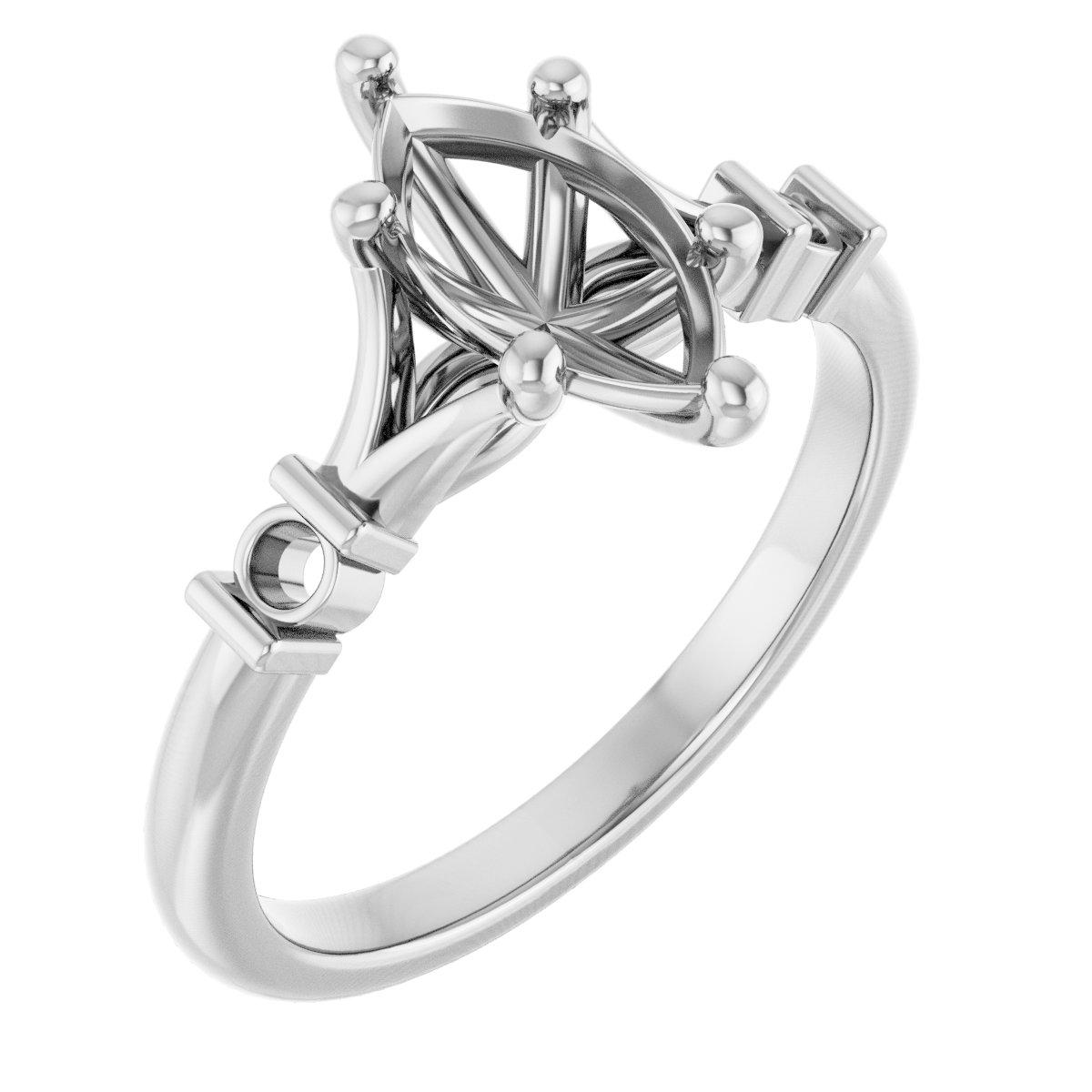Accented Engagement Ring