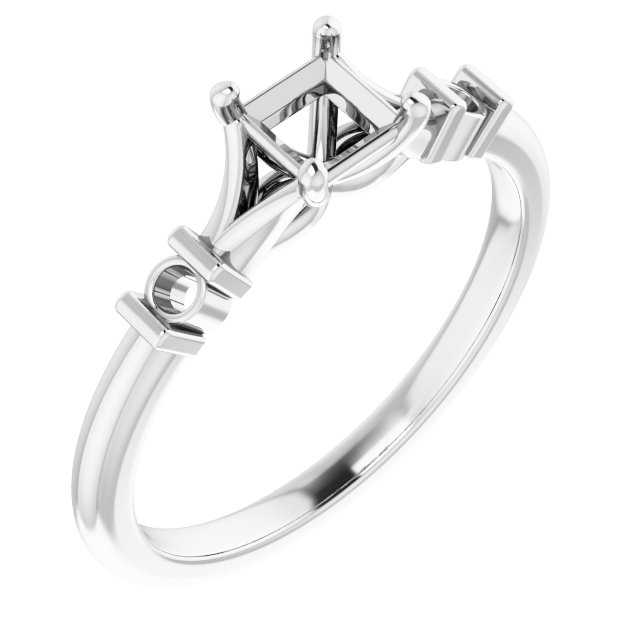 Accented Engagement Ring