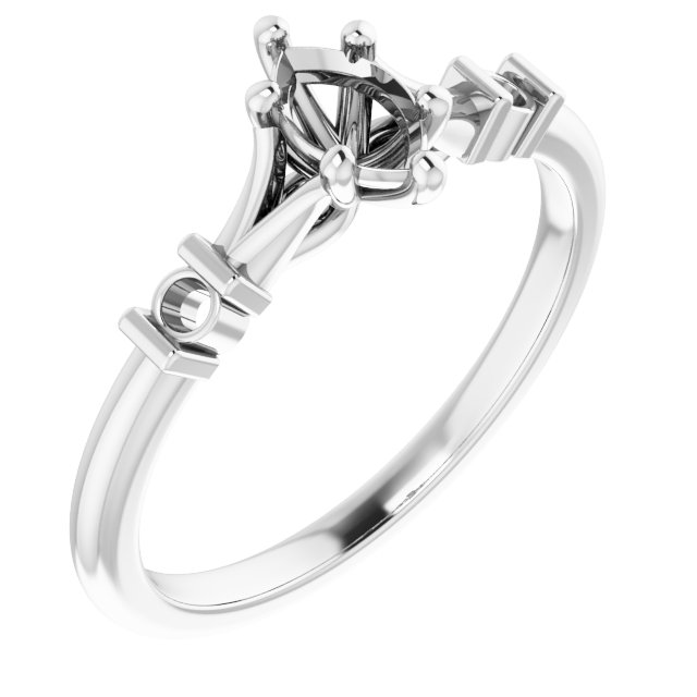 Accented Engagement Ring