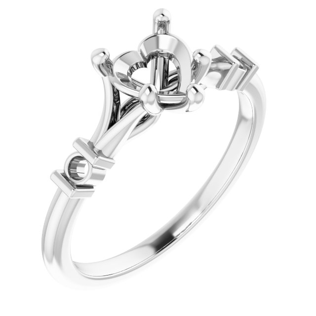 Accented Engagement Ring
