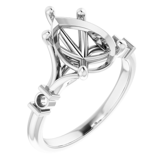 Accented Engagement Ring