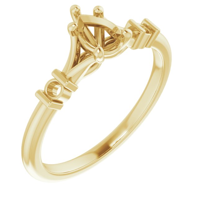 Accented Engagement Ring