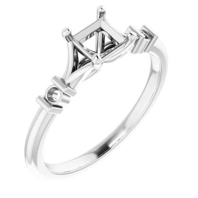 Accented Engagement Ring