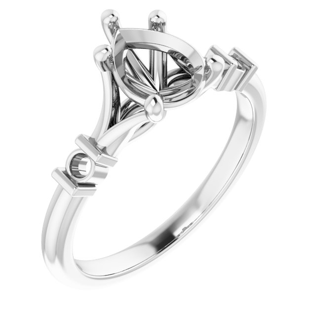Accented Engagement Ring