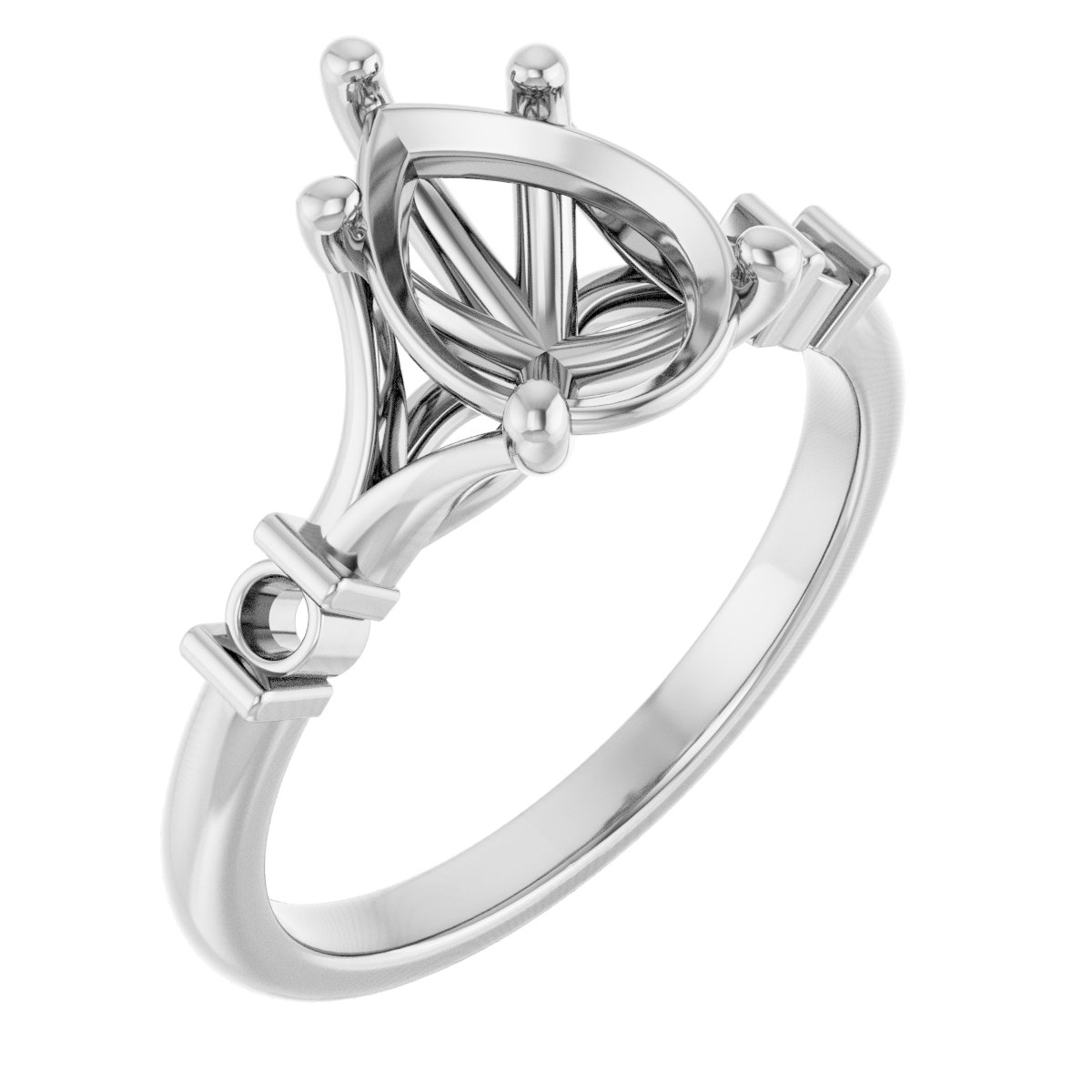 Accented Engagement Ring