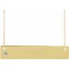 14K Yellow Sapphire Family Bar 16 18 inch Necklace Ref 16233745