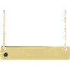 14K Yellow Alexandrite Family Bar 16 18 inch Necklace Ref 16233717