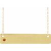 14K Yellow Citrine Family Bar 16 18 inch Necklace Ref 16233737