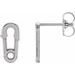 Sterling Silver Safety Pin Earrings
