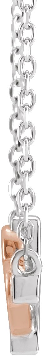 Alternative view of Sideways Cross & Heart Necklace or Center