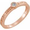 14K Rose Sapphire Family Stackable Ring Ref 16232297
