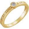 14K Yellow Sapphire Family Stackable Ring Ref 16232296