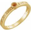 14K Yellow Citrine Family Stackable Ring Ref 16232288
