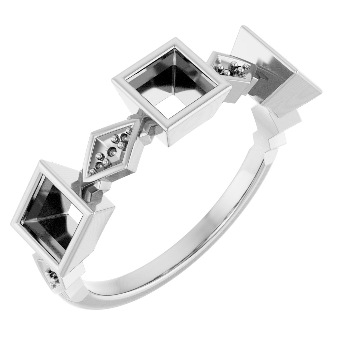Three-Stone Anniversary Band