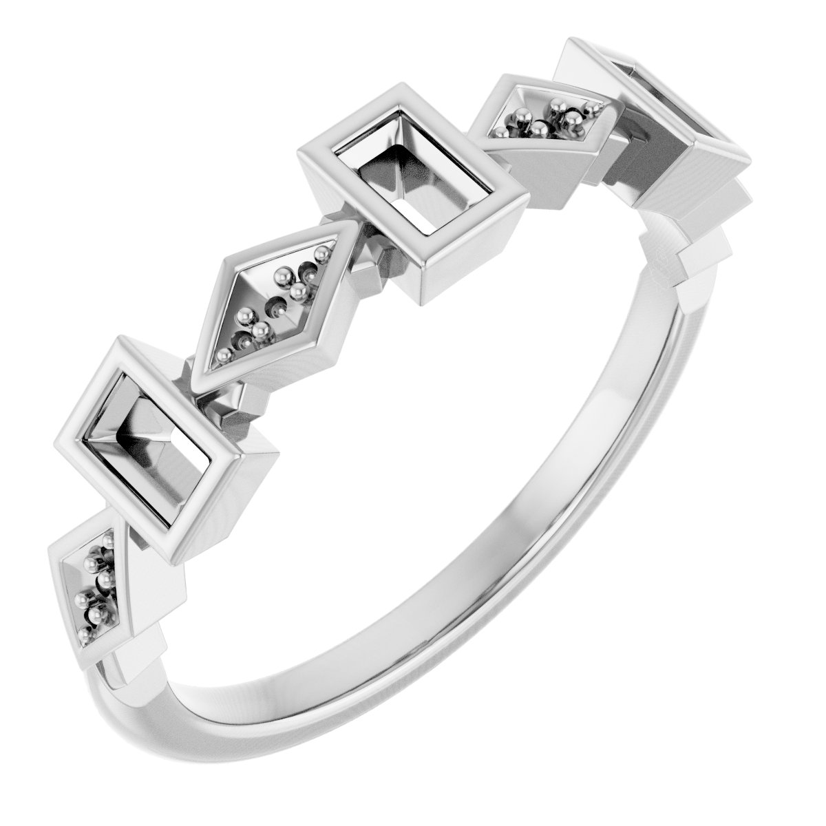 Three-Stone Anniversary Band