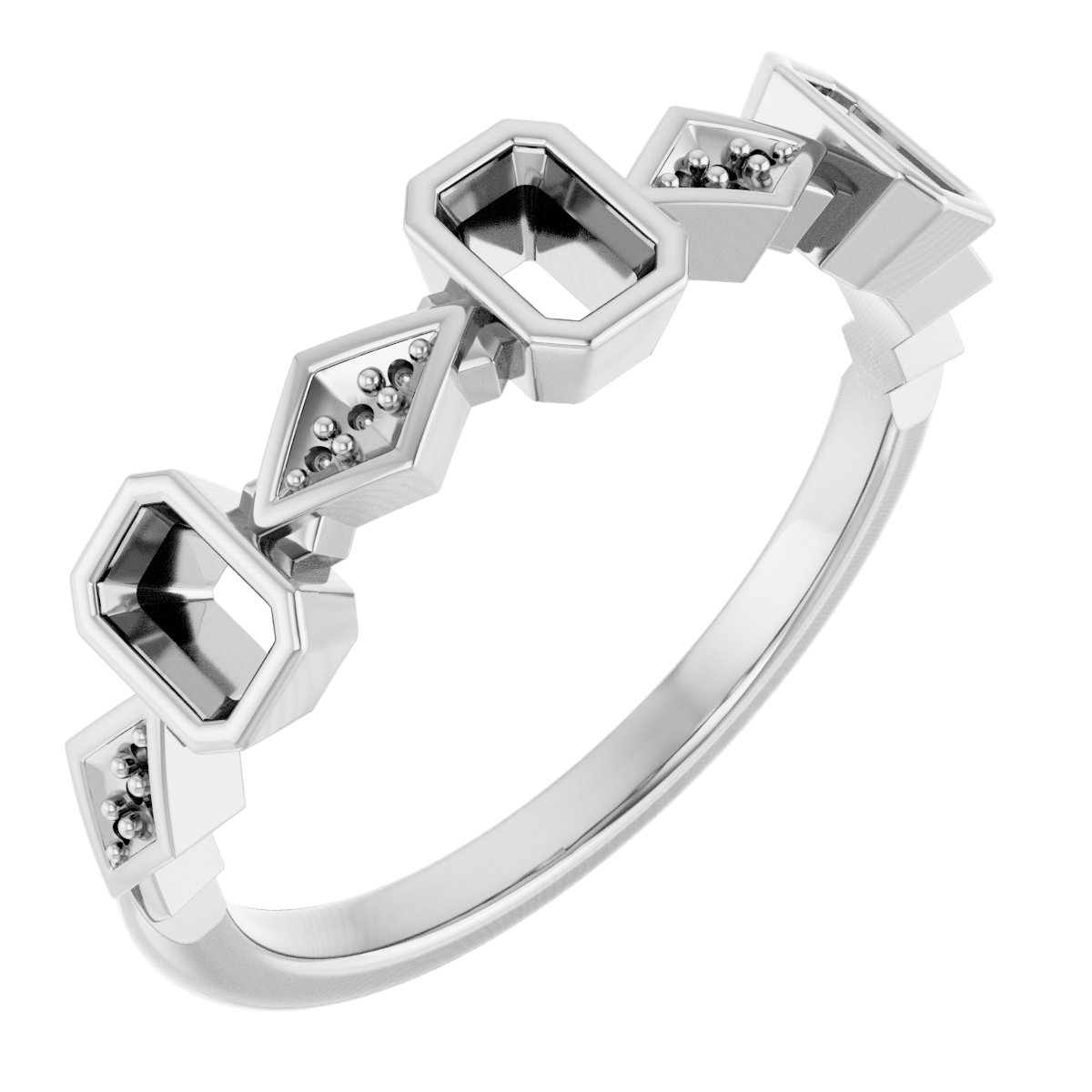 Three-Stone Anniversary Band