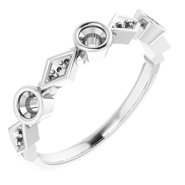 Three-Stone Anniversary Band