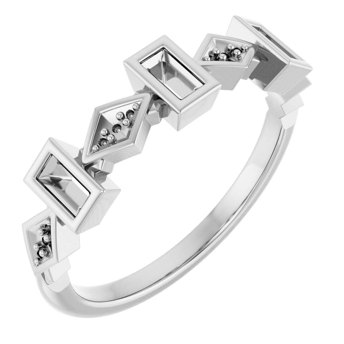 Three-Stone Anniversary Band
