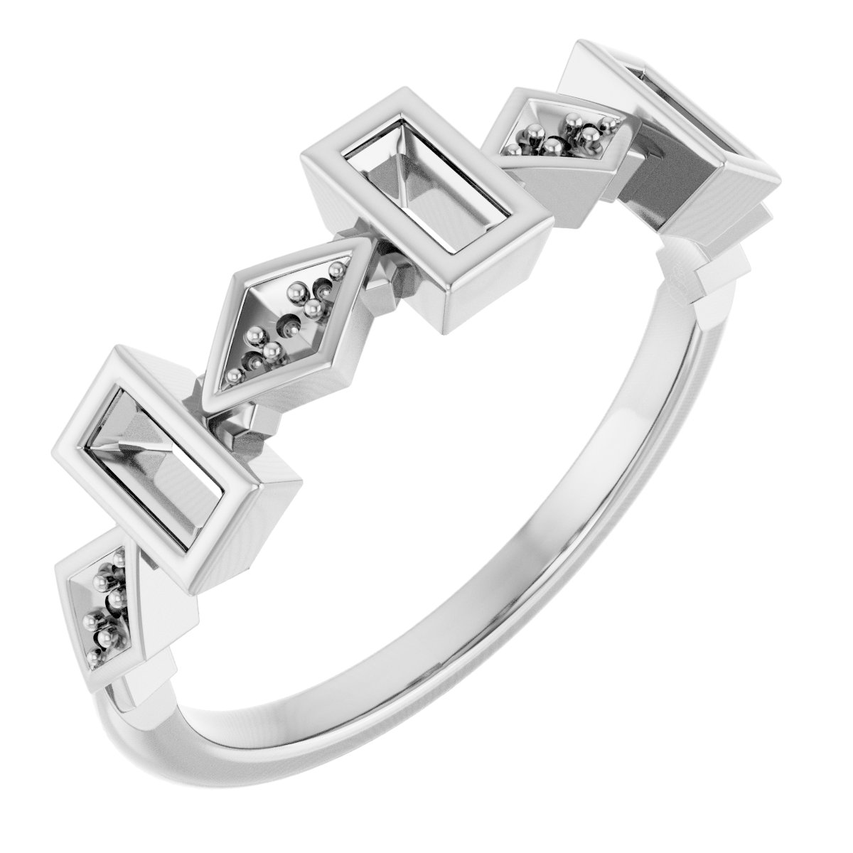 Three-Stone Anniversary Band