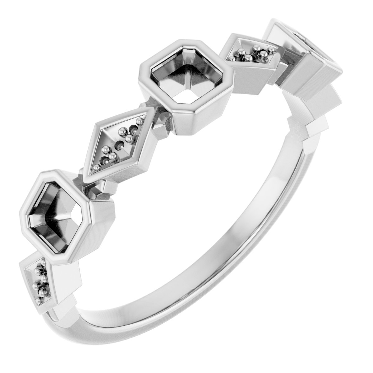 Three-Stone Anniversary Band