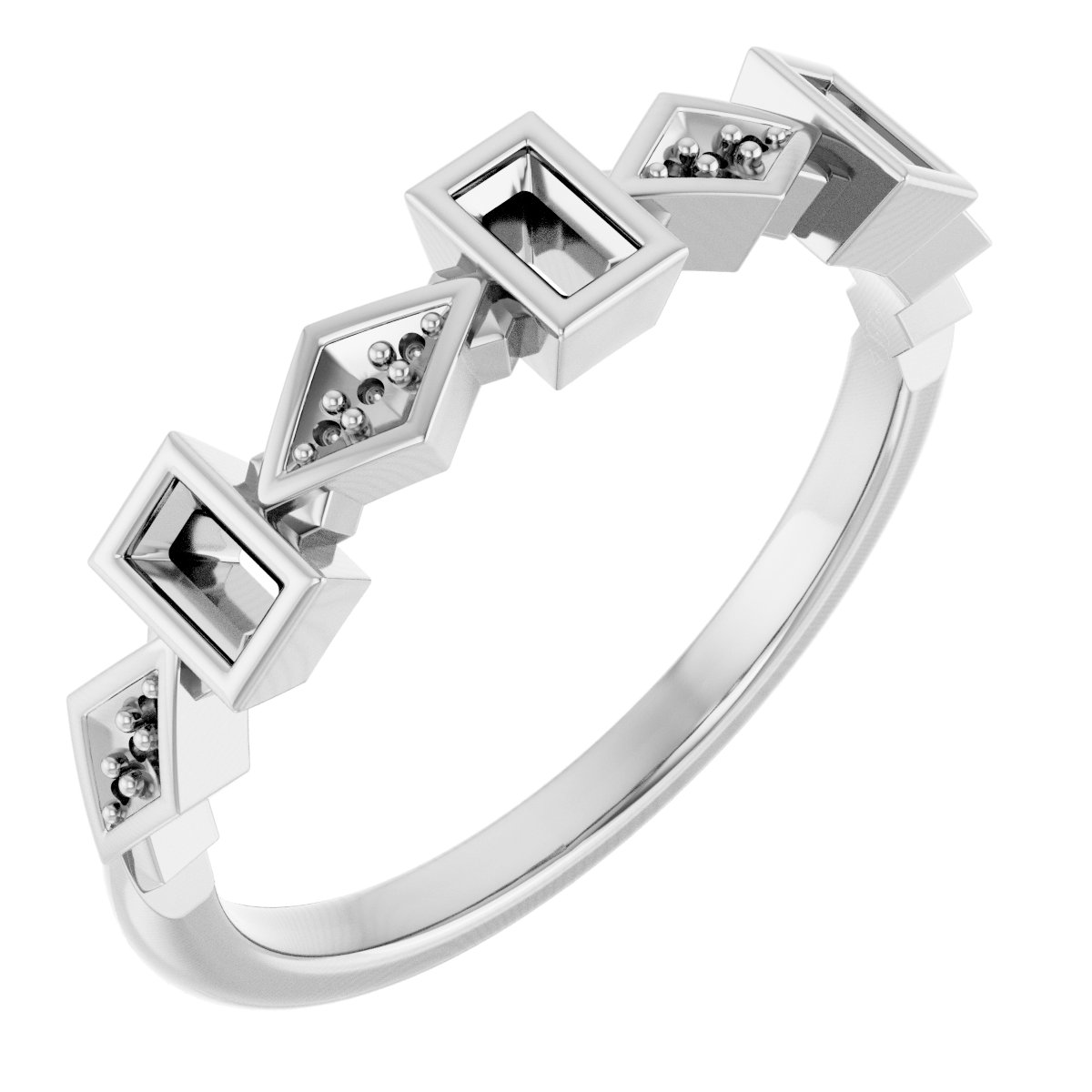 Three-Stone Anniversary Band