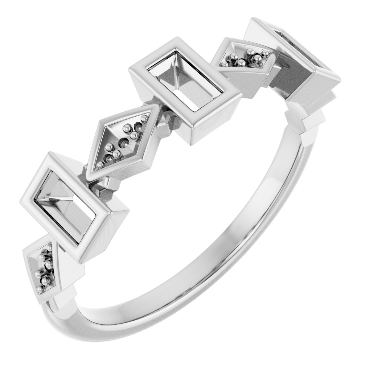 Three-Stone Anniversary Band
