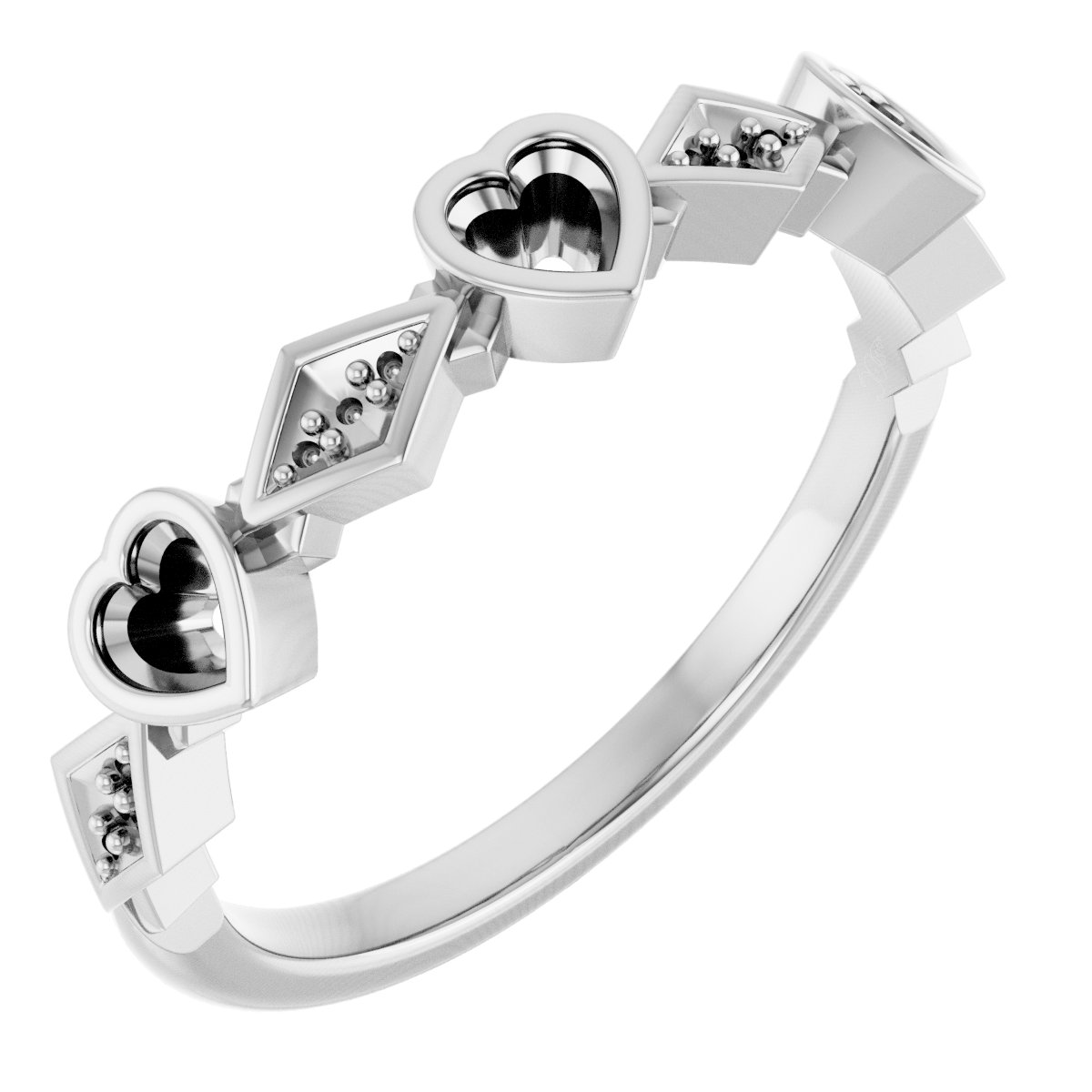 Three-Stone Anniversary Band