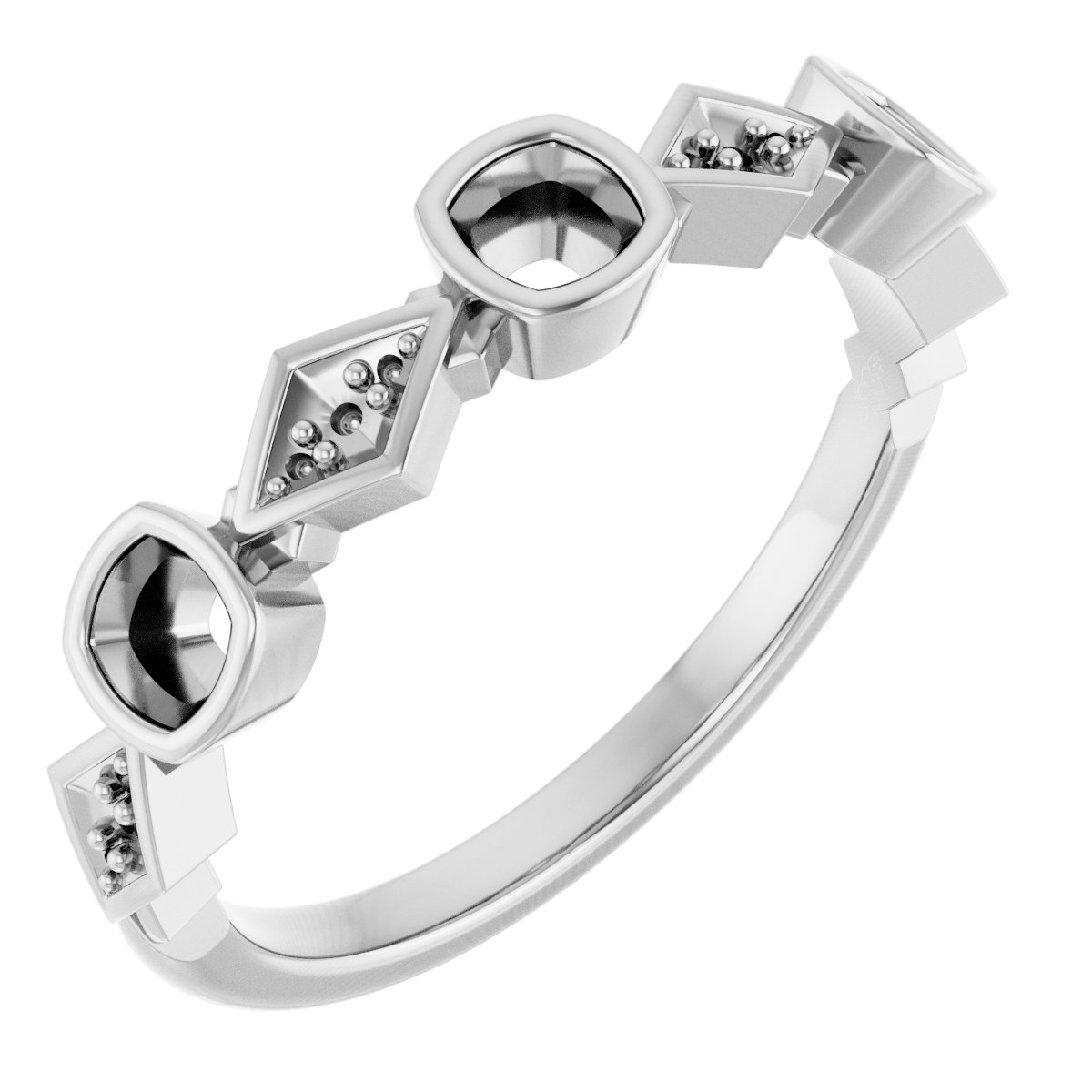 Three-Stone Anniversary Band