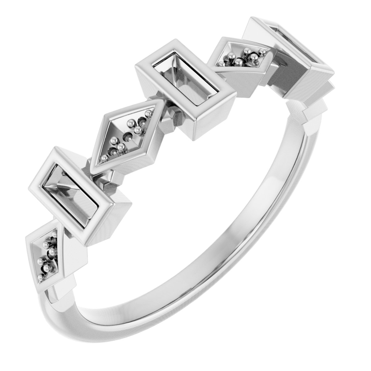 Three-Stone Anniversary Band