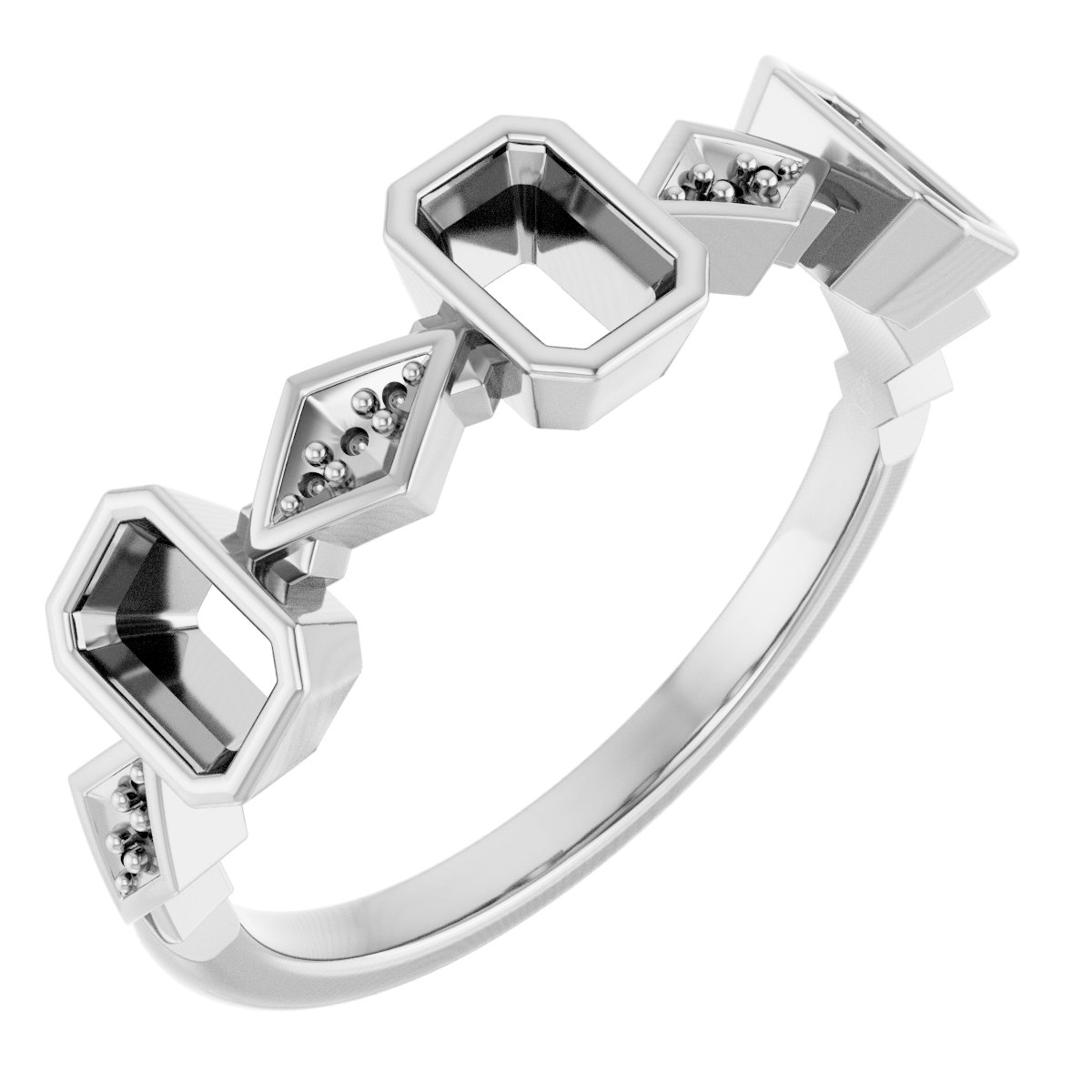 Three-Stone Anniversary Band