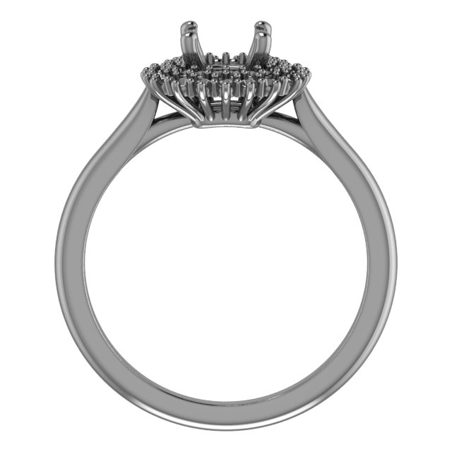 7x3.5 mm Marquise Engagement Ring Mounting view 2