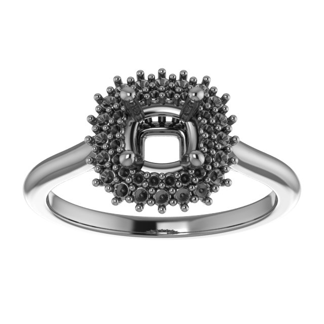 7x3.5 mm Marquise Engagement Ring Mounting view 3