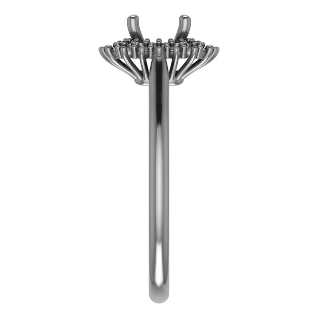 7x3.5 mm Marquise Engagement Ring Mounting view 4
