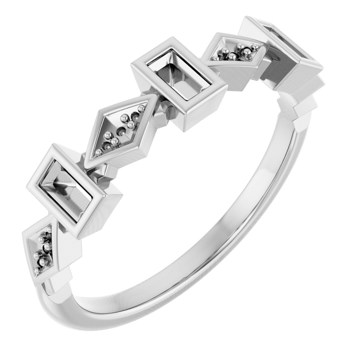 Three-Stone Anniversary Band