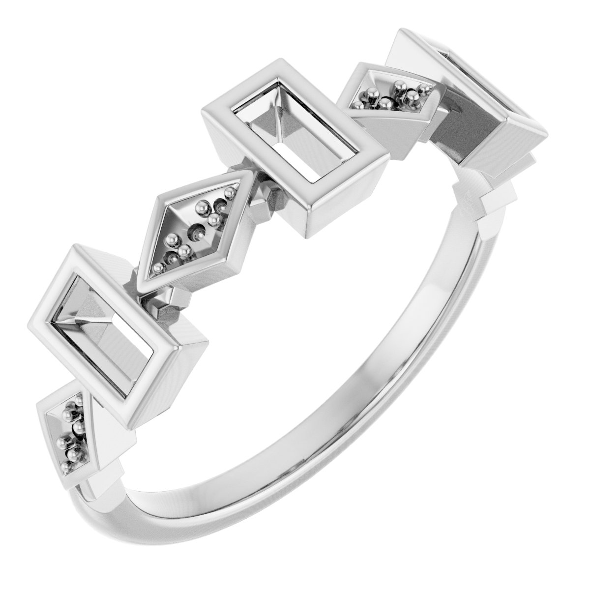 Three-Stone Anniversary Band