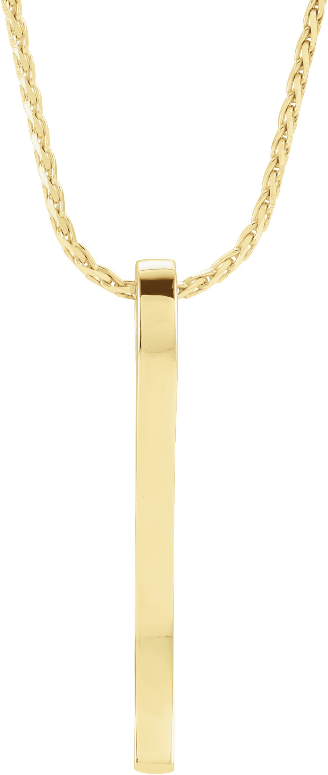 14K Yellow Bar 18" Necklace 