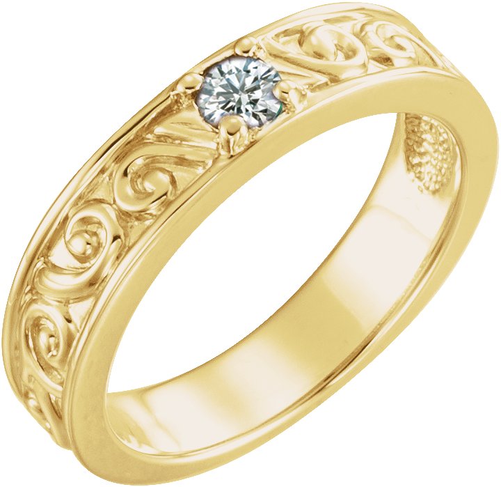 14K Yellow .25 CTW Diamond Stackable Family Ring Ref 16232517