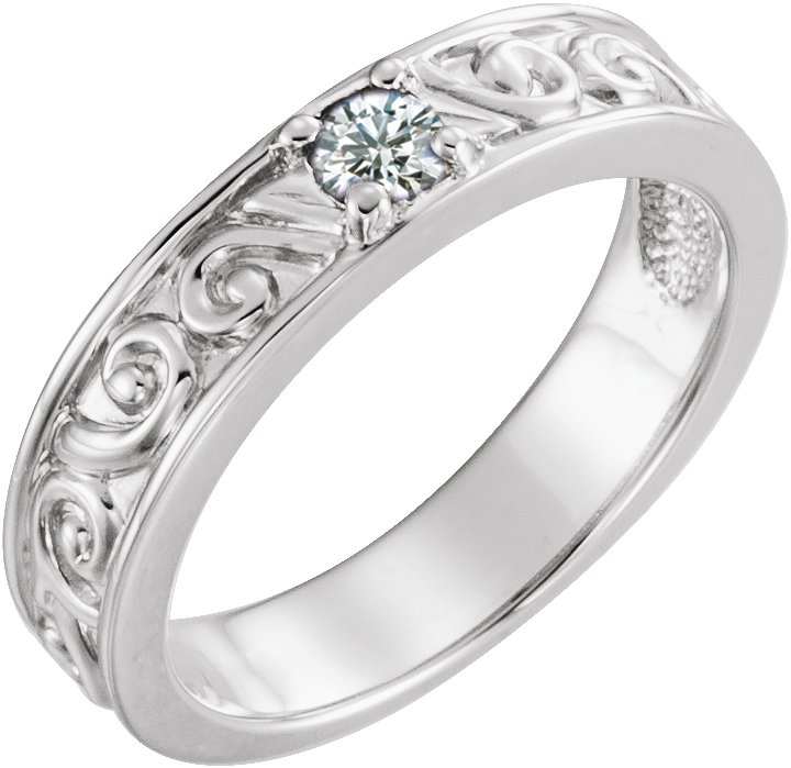 14K White .25 CTW Diamond Stackable Family Ring Ref 16232516