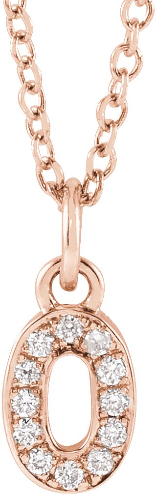 Petite Pavé® Accented Numeral Necklace