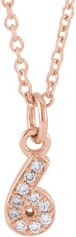 Petite Pavé® Accented Numeral Necklace