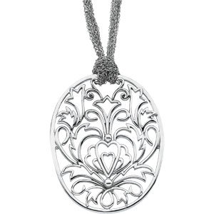 Oblong Filigree Pendant 39.5x32 mm Ref 193654