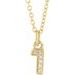 14K Yellow .02 CTW Natural Diamond Numeral 1 16-18
