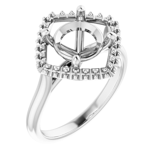Halo-Style Engagement Ring