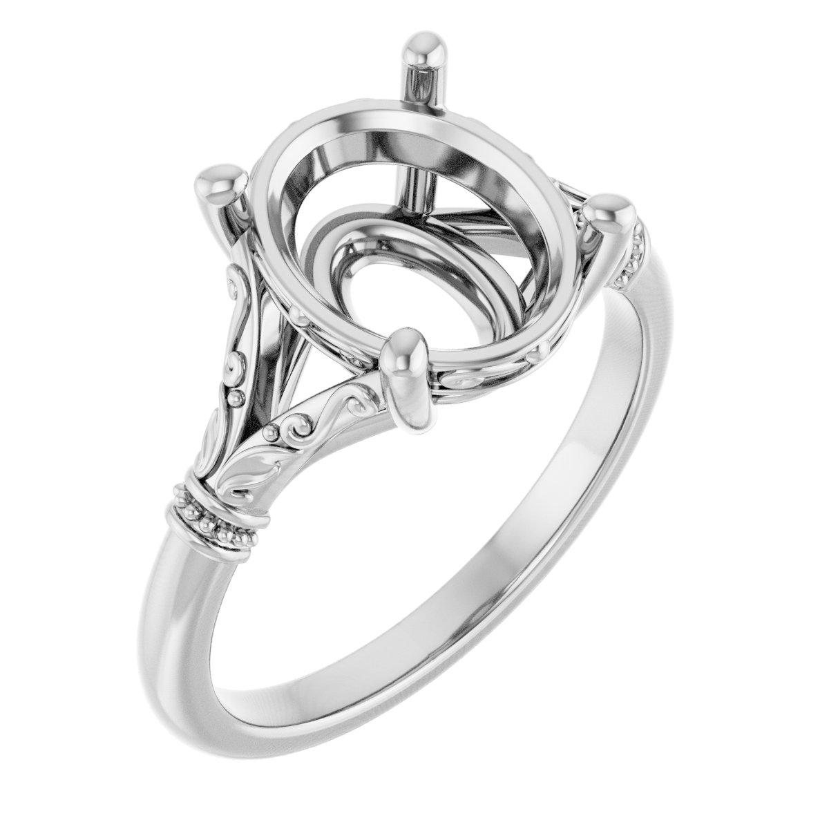 Sculptural Engagement Ring
