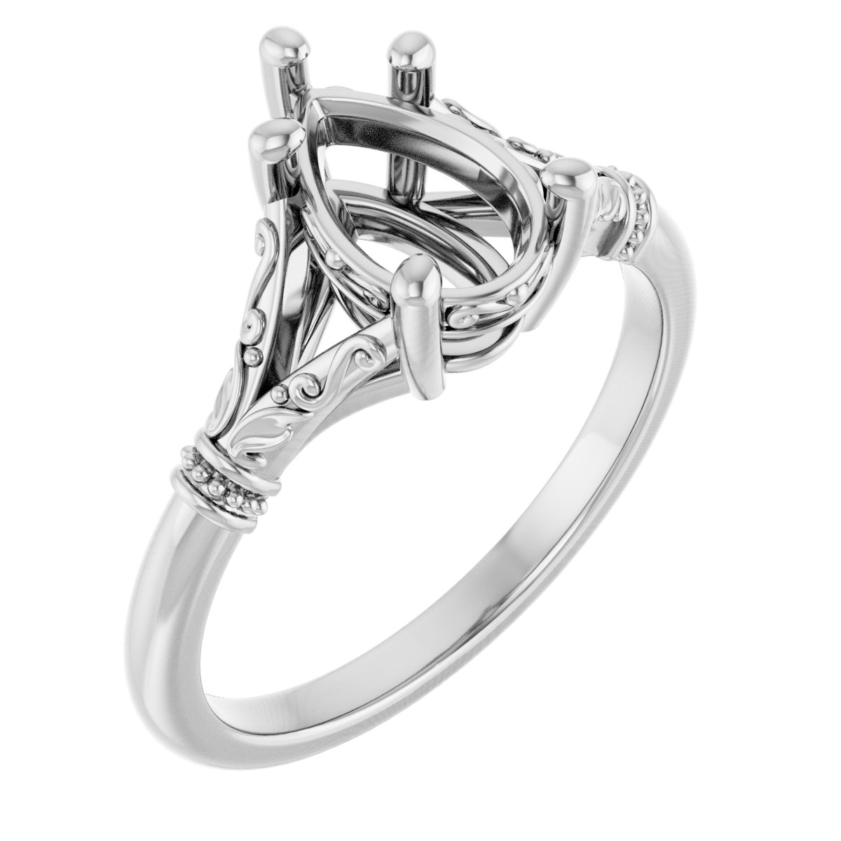 Sculptural Engagement Ring