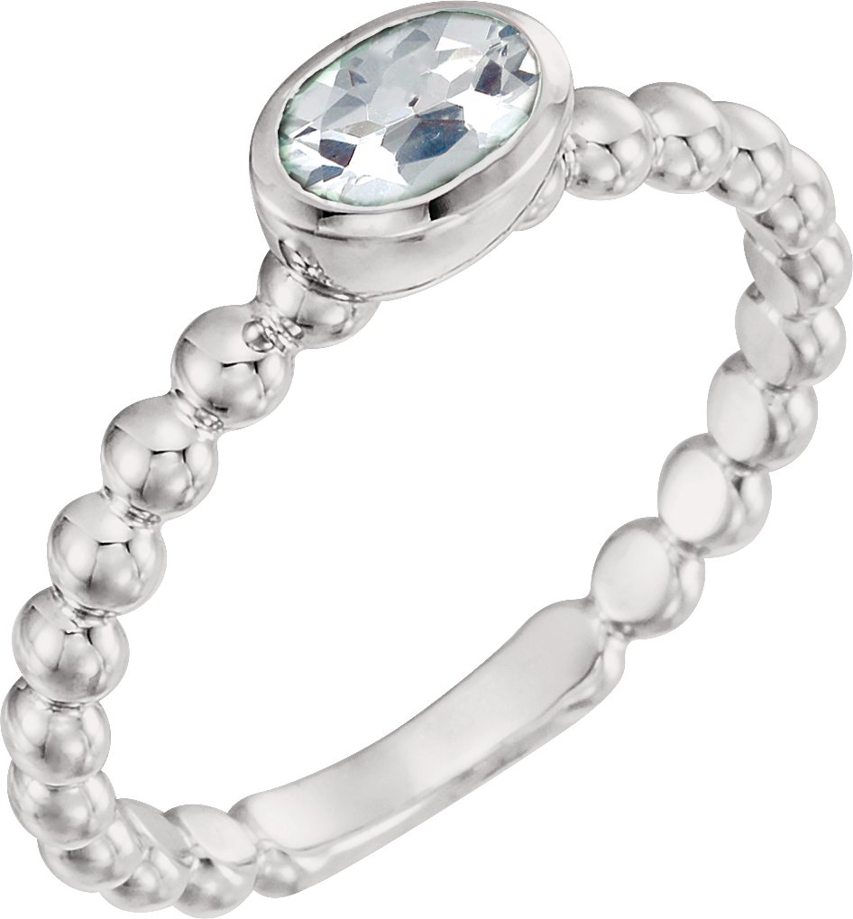 Sterling Silver Sapphire Stackable Family Ring Ref 16233066